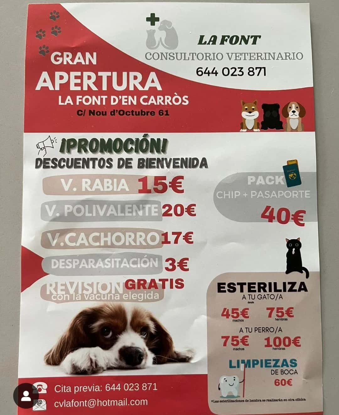 CONSULTORIO VETERINARIO LA FONT